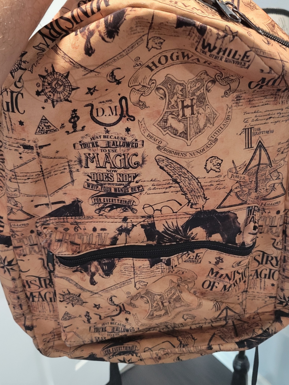 Harry Potter Ministry of Magic parchment-print backpack by Bioworld Excellent Co